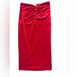 Superdown Vibrant Red Maxi Skirt
